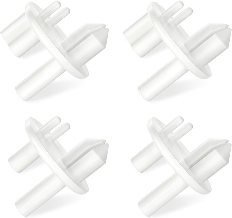 Alvar [4 PACK] UPGRADED 241993101 Crisper Cover Support (Front) & 241993001 Crisper Support (Rear) Compatible with Frigidaire Crisper Support Replacement FGHS2631PF4A FFSS2615TS0 LFSS2612TF0 FFHS2611PFEA - Image 1